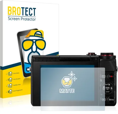 Produktbild von 2x BROTECT Schutzfolie für Canon PowerShot G7 X G7X Displayschutz Displayschutzfolie Folie Matt Entspiegelungsfolie