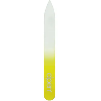 Obrázek produktu pro Pilník na nehty skleněný oboustranný 9 cm žlutý