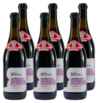 Produktbild von Lambrusco Grasparossa Perlwein DOC -lieblich- (6 x 0,75L)