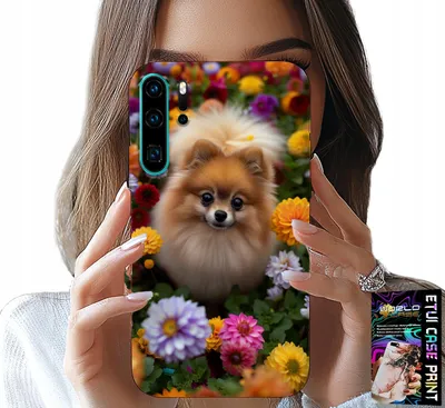 Immagine prodotto di Custodia Per Huawei P30 Pro - Simpatico Cane, Custodia Pomerania + Pellicola