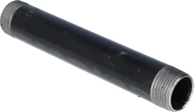 Image de Mamelon double tubulaire - Mamelon long acier noir, type 23, 1/2 pouce 500 mm
