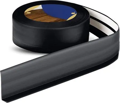 Obrázok produktu pre Čierna mäkká lišta 50 x 15 mm, PVC, samolepiaca