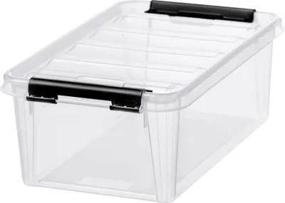 Produktbild von SmartStore Aufbewahrungsbox CLASSIC 5 3,6 Liter transparent / schwarz