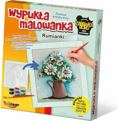 Zdjęcie produktu dla Wypukła Malowanka - Kwiaty Rumianki