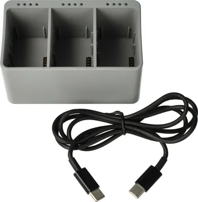 Produktbild von vhbw 3-Fach Ladegerät USB-C Ersatz für DJI DF-DJM300TH für Drohne (Multi-Akkuladegerät)