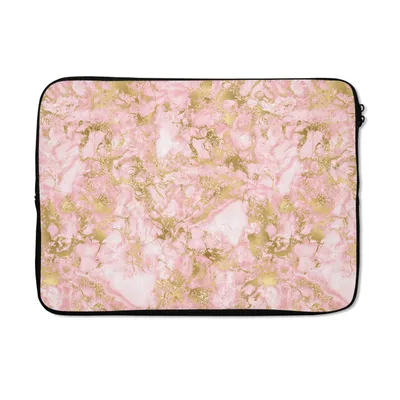 Produktbild von MuchoWow® Laptop Hülle 13 Zoll Gold - Marmor - Design Laptoptasche - Laptophülle - Sleeve - Rundumschutz