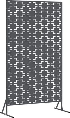 Image de vidaXL Pare-vue anthracite 100 x 50 x 180 cm Acier