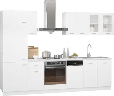 Obrázok produktu pre vidaXL 8-dielna kuchynská linka Lyon biela na báze dreva