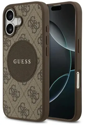Obrázek produktu pro Pouzdro Guess 4G Circle Classic Logo MagSafe pro iPhone 17 - hnědé
