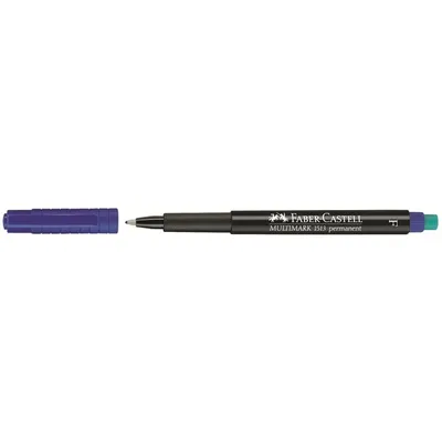 Image de FABER-CASTELL Marker Multimark permanent F blau 10Stk