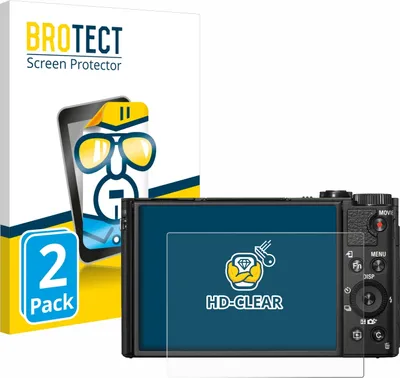 Produktbild von 2x Für Sony Cyber-Shot DSC-HX99 Schutzfolie BROTECT Displayschutz Display Schutz Folie Klar Transparent