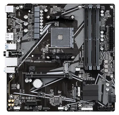 Obrázek produktu pro GIGABYTE B550M K WIFI6E, AMD, Socket AM4, AMD Ryzen 3000 Series, AMD Ryzen 4000 Series, AMD Ryzen 5000 Series, Socket AM4, DDR4-SDRAM, 128 GB