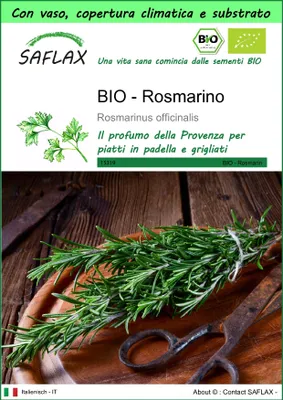 Immagine prodotto di SAFLAX Garden to go -- Rosmarino - 40 semi - Rosmarinus