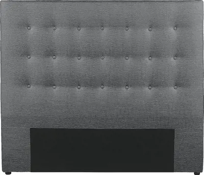 Produktbild von Polster-Bettkopfteil - 160 cm - Stoff - Grau - FRANCESCO