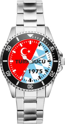 Produktbild von KIESENBERG Herrenuhr Armbanduhr Türkgücü München Geschenk Fan Artikel Zubehör Fanartikel Analog Quartz Uhr 6797