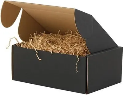 Zdjęcie produktu dla Karton Wykrojnikowy 365x205x155(zew) Czarny Pudełko Wysyłkowe
