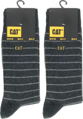 Produktbild von Caterpillar 4 Paar Socken Herren Fantasie - Anthrazit - Linien - 41-45