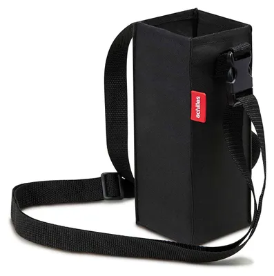 Produktbild von 1er Flaschenhalter mit Schultergurt – Freihändige Trinkflaschen-Tasche – Ideal für Festivals, Wandern & Events – Für 1,5L Flaschen & Tetra Pak – Verstellbarer Gurt – Leicht & praktisch – Polyester