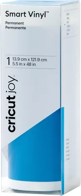 Produktbild von Cricut Joy Smart Vinyl Permanent, Hitzebeständige Vinylrolle, Blau, Einfarbig, Matte, Cricut Joy, 139 mm