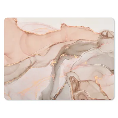 Produktbild von MuchoWow® Mauspad Mousepad Marmor - Rosa - Rosa 23x19 cm - Mousepads - Maus Mat - Pad - Mausunterlage - Schreibtischunterlage - Mauspad