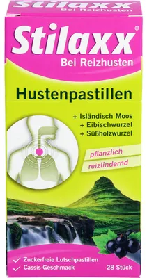 Obrázek produktu pro Stilaxx pastilky proti kašli Islandský mech, 28 pastilek