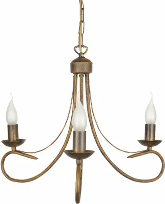 Productafbeelding van Hanglamp kaarsenhouder zwart antiek goud ALFA 292