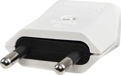 Produktbild von Flachstecker Stecker Extra Flach weiß 10A 2P 230V