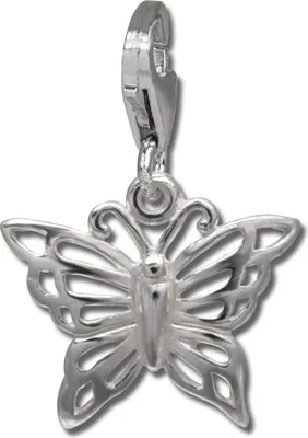 Produktbild von SilberDream Charm Armband Anhänger Schmetterling 925 Echt Silber FC731I