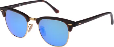 Produktbild von Ray-Ban Clubmaster Flash Lenses, Erwachsener, Uni, Clubmaster, Quadratisch, Halbe Einfassung, Schildkröte
