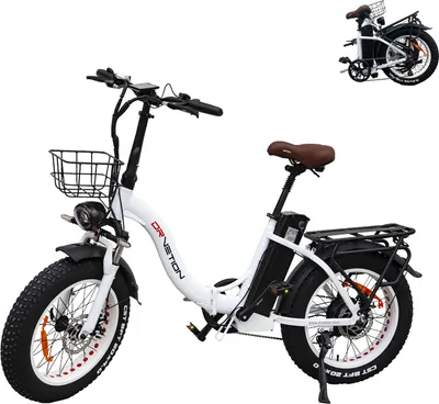 Produktbild von 20" Fat Tire E-Fahrrad，Elektrofahrrad Pedelec, E-Bike E-Klapprad,Faltbares mit 48V/15Ah ,250W