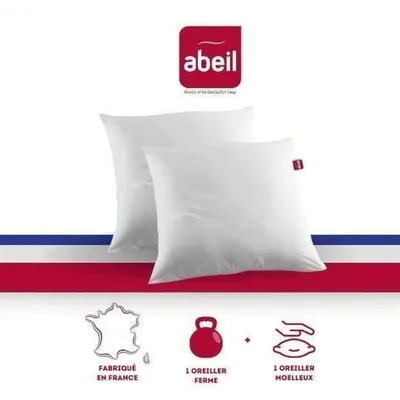 Produktbild von ABEIL Set mit 2 Kissen DOUBLE COMFORT 100% Baumwolle 60x60cm