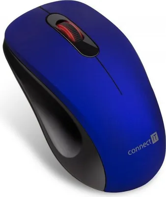 Obrázek produktu pro CONNECT IT "MUTE" bezdrátová optická tichá myš, USB, (+ 1x AA baterie ), modrá