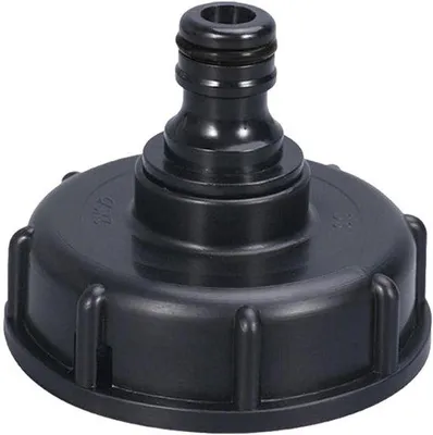 Produktbild von IBC Tankadapter mit Wasserhahn - 1/2 und 3/4 Zoll Anschluss