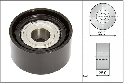 Produktbild von INA 532 0853 10 Umlenkrolle Keilrippenriemen für AUDI A6 Avant (4G5, 4GD, C7) A4 B9 Avant (8W5, 8WD) A6 Limousine (4G2, 4GC, C7) A6 Avant (4A5, C8)