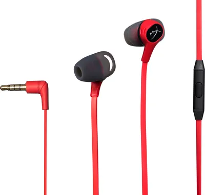 Produktbild von HyperX Cloud Earbuds, Verkabelt, im Ohr, Binaural, Im Ohr, 20 - 20000 Hz, Schwarz, Rot