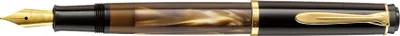 Produktbild von Pelikan M200, Braun, Marmorfarbe, Integriertes Befüllsystem, Rundspitze, Fein, Beidhändig, 1 Stück(e)