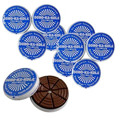 Immagine prodotto di Latte intero SCHO-KA-KOLA, 10 barattoli di cioccolato energetico da 100g