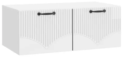 Image de Meuble TV mural Montage mural Blanc brillant 78,5 x 41 x 30 cm
