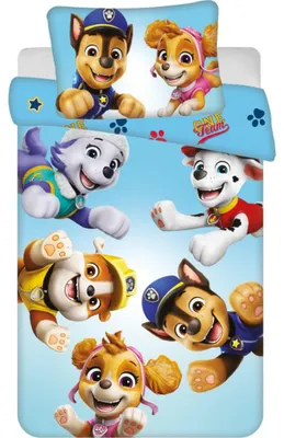 Produktbild von Babybettwäsche Set Paw Patrol 100 x 135 / 40 x 60 cm, 100% Baumwolle
