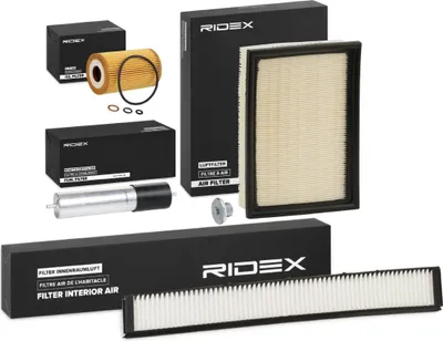 Produktbild von RIDEX Filterset Inspektionspaket Filtersatz für BMW 3 Limousine (E46) 3 Touring (E46) 3 Coupe (E46)