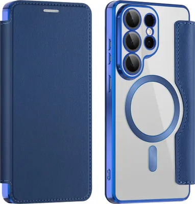 Immagine prodotto di Custodia MagSafe per Samsung Galaxy S26 Ultra 5G in Pelle finta con protezione RFID, blu scuro