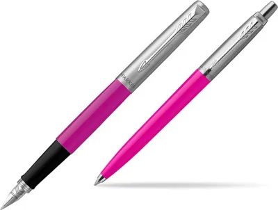 Zdjęcie produktu dla Parker 2075996, Spinacz, Przyciskany długopis, Możliwość ponownego napełnienia, Niebieski, 1 szt., Średni