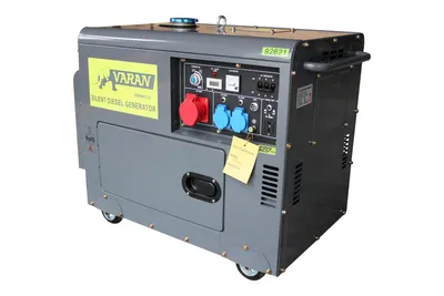 Produktbild von Varan Motors - 92621 NOTSTROMAGGREGAT GENERATOR STROMAGGREGAT SCHALLISOLIERT 5,5kVA 400V+230V DIESEL