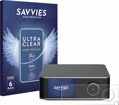 Produktbild von 6x Für WiiM Ultra Schutzfolie Savvies Displayschutz Display Schutz Folie Klar Transparent