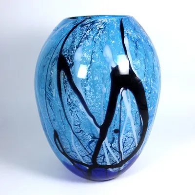 Produktbild von Glasvase Blue Ocean Murano 31cm