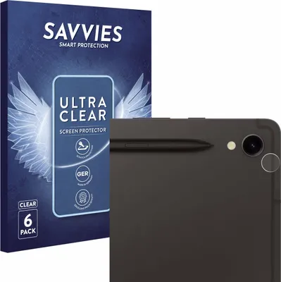 Produktbild von 6x Für Samsung Galaxy Tab S9 WiFi (NUR Kameraschutz) Schutzfolie Savvies Displayschutz Display Schutz Folie Klar Transparent