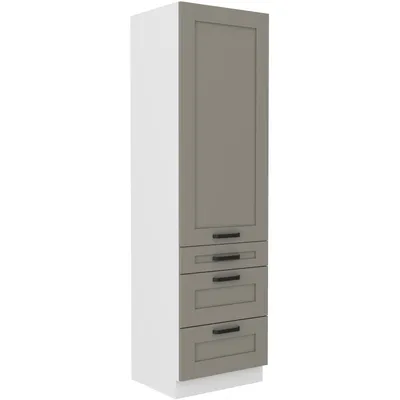 Produktbild von Lebensmittelschrank mit Schubladen LAILI – Breite 60 cm, hellgrau/weiß