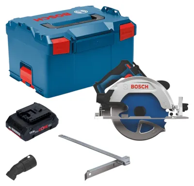 Image de Scie circulaire sans fil Bosch GKS 18V-68-2 18 V 190 mm sans balais + 1 batterie ProCORE 4,0 Ah + L-Boxx - sans chargeur