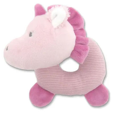 Immagine prodotto di Lorelli animali con sonaglio, peluche da afferrare, colori vivaci, dalla nascita rosa