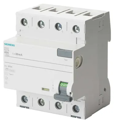 Produktbild von Siemens Dig.Industr. FI-Schutzschalter Typ A, 30mA, 25A 5SV3342-6